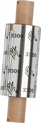 Attēls no zebra Wax/Resin Ribbon, 84mmx74m (3.31inx242ft), 3300; Standard, 12mm (0.5in) core, 12/box