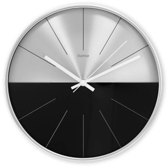 Изображение Zegar ścienny Sicily 30 cm Srebrno-czarny