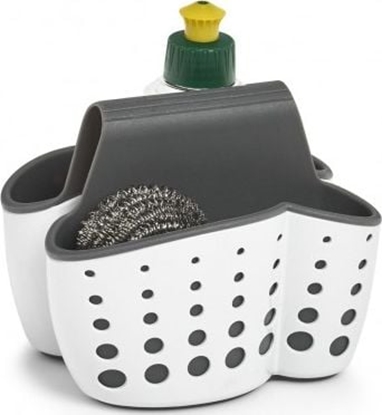 Изображение Zeller Organizer do zlewu, biay / szary, 14,5 x 13,5 x 12,5 cm