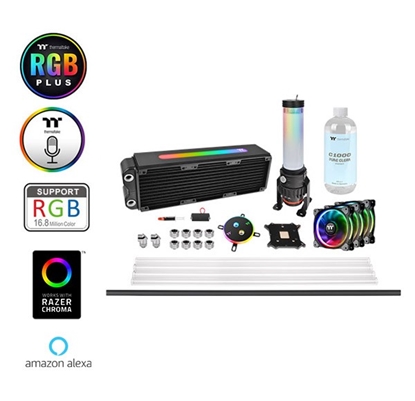 Attēls no Zestaw chłodzący Pacific M360 Plus D5 (360mm, miedź, Hard Tube)