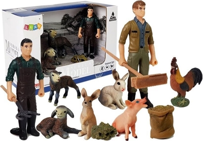 Picture of Zestaw Figurek Farma Zwierzta Domowe Rolnik LEAN Toys