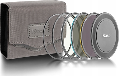 Изображение Zestaw Filtrów 82mm 82 mm Kase CPL ND8 ND64 Magnetyczne na Magnes + Dekielek / 1118100002