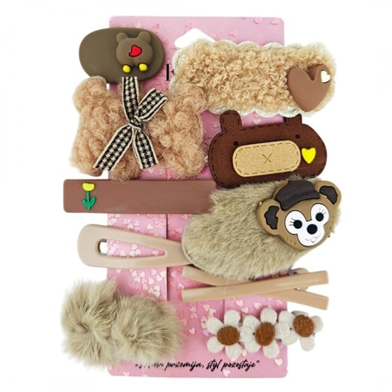 Picture of Zestaw pakiet 10w1 spinek wsuwek do wosów puchate brz SP408