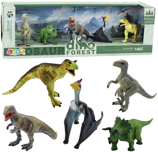 Picture of Zestaw Realistycznych Figurek Dinozaurów Las 5el