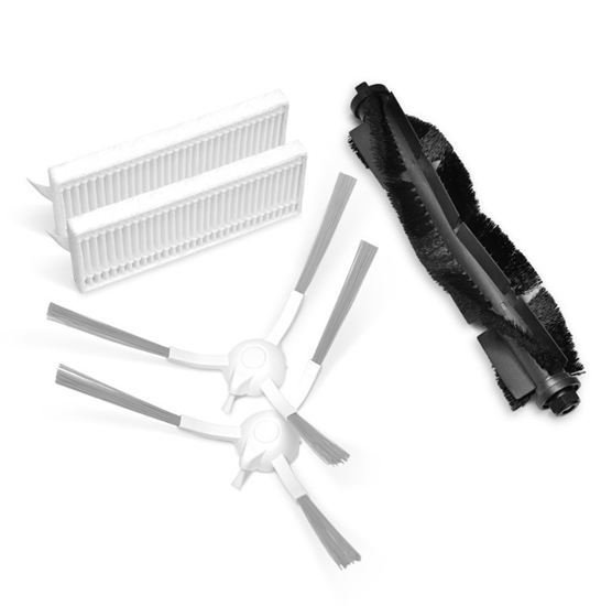Изображение Zestaw szczotek i filtrów do Robota odkurzającego Tapo RVA100 Main Brush  ×1, Side Brush  ×2, HEPA Filter  ×2