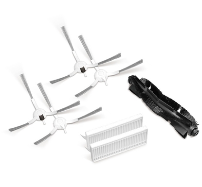 Picture of Zestaw szczotek i filtrów do Robota odkurzającego  Tapo RVA102 Główna szczotka ×1 Boczna szczotka (Lewa) ×2 Boczna szczotka (Prawa) ×2 Filtr HEPA ×2