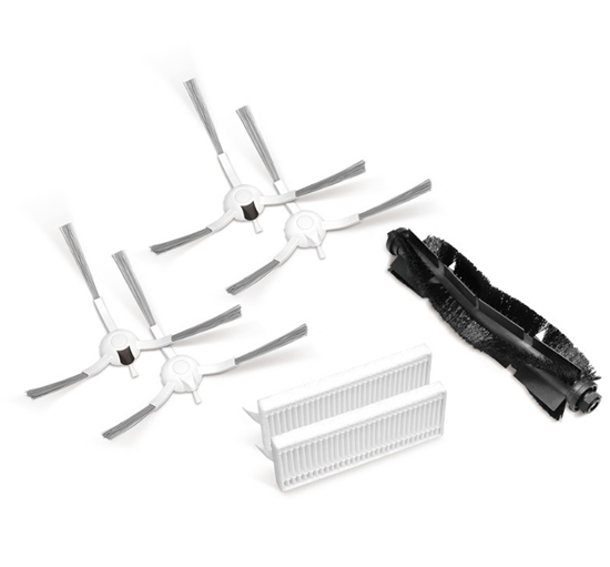 Picture of Zestaw szczotek i filtrów do Robota odkurzającego  Tapo RVA102 Główna szczotka ×1 Boczna szczotka (Lewa) ×2 Boczna szczotka (Prawa) ×2 Filtr HEPA ×2