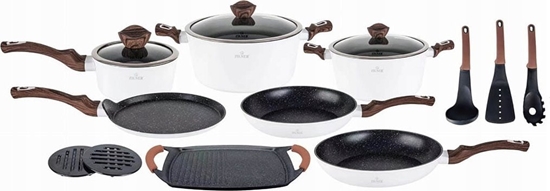 Picture of Zilner KOMPLET GARNKÓW z POWOK MARMUROW 15 EL. ZILNER WHITE LILLY ZL-8592