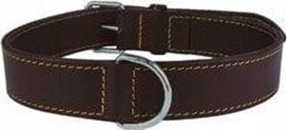 Attēls no Zolux LEATHER LINED COLLAR 65MM BRN