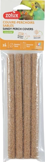 Picture of ZOLUX Nakadki cierne na erdki dla ptaka 1,3/19 cm x4