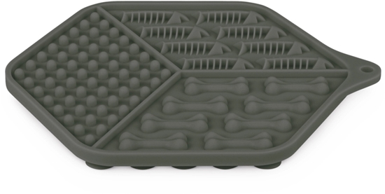 Picture of ZOLUX Silikonowa mata do lizania dla kota szara 18,5x15,5 cm