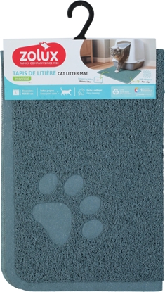 Attēls no ZOLUX Wycieraczka pod kuwet dla kota niebieska L Giant 60x90 cm
