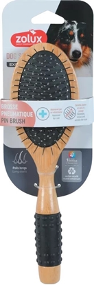Attēls no Zolux ZOLUX Pneumatyczna szczotka drewniana dla psa DOG SALON