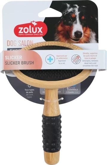 Изображение Zolux ZOLUX Szczotka pudlówka drewniana dla psa DOG SALON