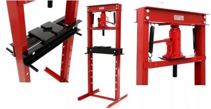 Attēls no #Prasa hydrauliczna 20T z manometrem i pomp non(1)