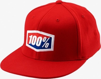 Изображение 100% Czapka z daszkiem 100% OFFICIAL J-Fit flexfit hat red roz. L/XL (NEW)