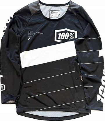 Attēls no 100% Koszulka juniorska 100% R-CORE Jersey dugi rkaw Black roz. M (NEW 2023)