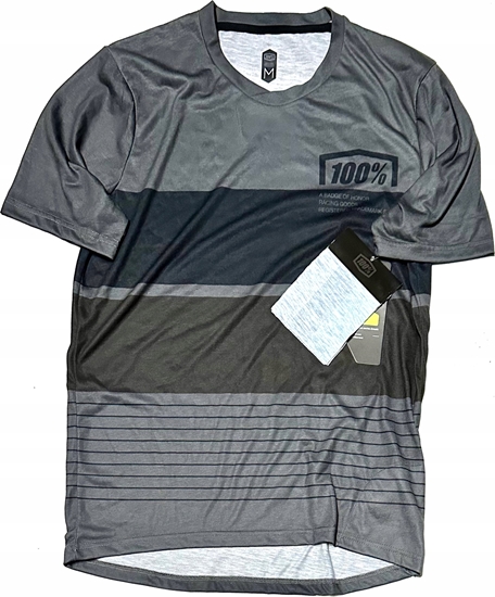 Picture of 100% Koszulka mska 100% AIRMATIC Jersey krótki rkaw Black/Grey roz. M (NEW 2023)