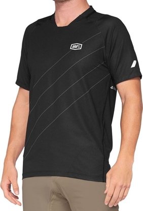 Attēls no 100% Koszulka mska 100% CELIUM Jersey krótki rkaw dark grey black roz. XL (NEW 2021)