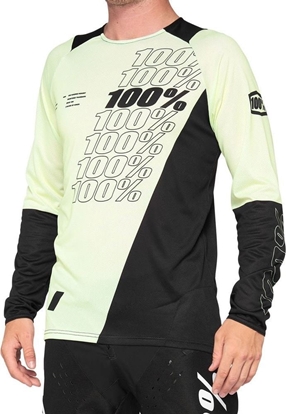 Attēls no 100% Koszulka mska 100% R-CORE Jersey dugi rkaw yellow black roz. M (NEW 2021)