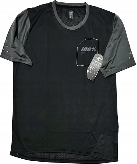 Picture of 100% Koszulka mska 100% RIDECAMP Jersey krótki rkaw Charcoal roz. M (NEW 2023)