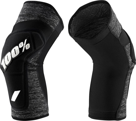 Изображение 100% Ochraniacze na kolana 100% RIDECAMP Knee Guard Heather Grey Black roz. L (NEW 2022)