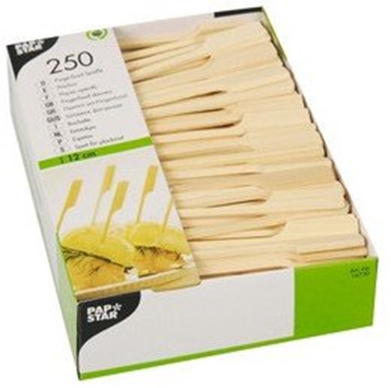 Picture of 16730 - PAPSTAR Wykaaczki bankietowe "Paarty" z bambusa, 12 cm - 250 szt.