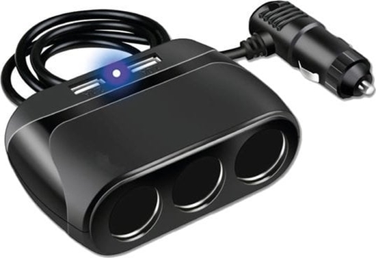 Picture of 2GO 2GO 3-Fach Kfz-Verteiler + 2x USB