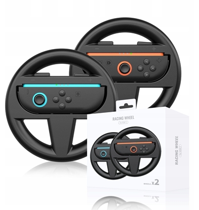 Attēls no 2x Kierownica Uchwyt Na Joy-con Do Nintendo Switch 2 Nsw2 Do Mario Kart / 2x Czarny / Jys-ns226