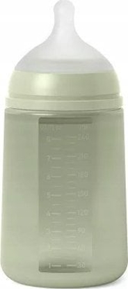 Attēls no 308070-BUTELKA SILIKONOWA 240ML/SX PRO    REDNI PRZEPYW/ZIELONA/NEW ALL SILICONE