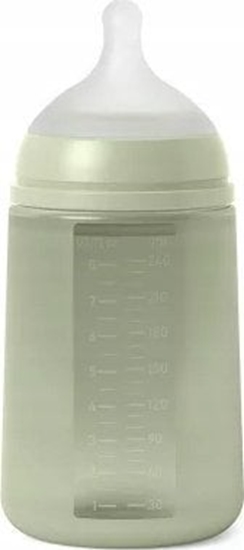 Picture of 308070-BUTELKA SILIKONOWA 240ML/SX PRO    REDNI PRZEPYW/ZIELONA/NEW ALL SILICONE