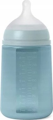 Attēls no 308071-BUTELKA SILIKONOWA 240ML/SX PRO    REDNI PRZEPYW/NIEBIESKA/NWE ALL SILICONE