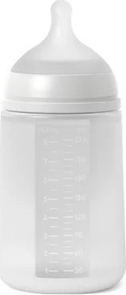 Attēls no 308073-BUTELKA SILIKONOWA 240ML/SX PRO    REDNI PRZEPYW/TRANSPARENTNA/NEW ALL SILICONE