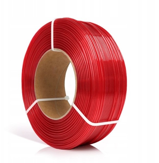Picture of 3D plastikas PET-G raudonas skaidrus 1.75mm 1kg refill pakuot Rosa3D