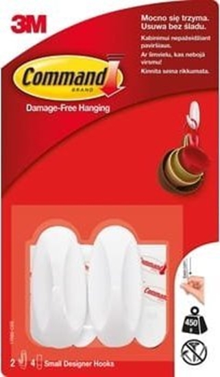 Picture of 3M 3M Comannd Haki Wielokrotnego Uytku 2 haczyki + 4 mae paski 17082....