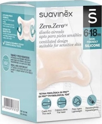 Picture of Suavinex Smoczek fizjologiczny silikonowy 6-18m Zero
