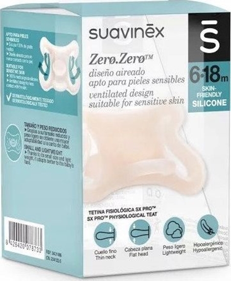 Picture of Suavinex Smoczek fizjologiczny silikonowy 6-18m Zero