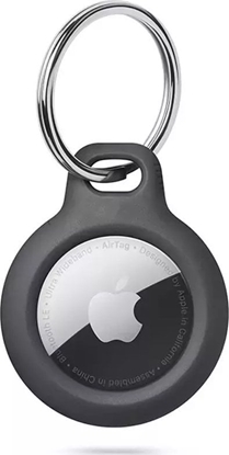 Attēls no 4kom.pl Brelok Rough TPU karabiczyk do Apple AirTag Black