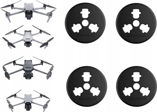 Picture of 4x Osona Pokrywka Zalepka Zabezpieczenie do Silników DJI Air 3S / 3 / MAVIC 3 / MD912