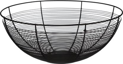 Picture of 5five Czarny kosz METALOWY 32 cm Na owoce warzywa Patera