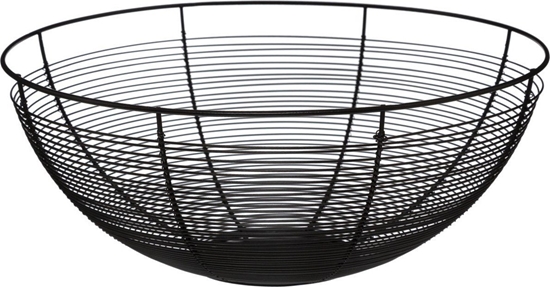 Picture of 5five Czarny kosz METALOWY 32 cm Na owoce warzywa Patera