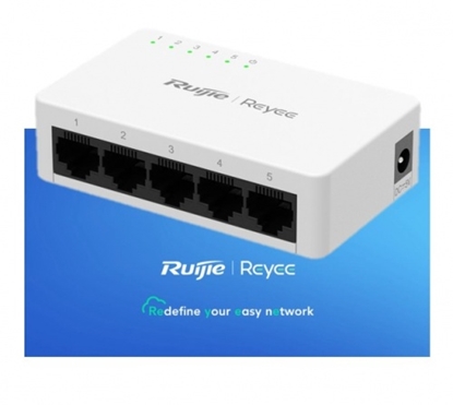 Picture of 5-Port Gigabit nevadāms komutators: 5 Gigabit RJ45 porti, nevadāms, plastmasas korpuss.