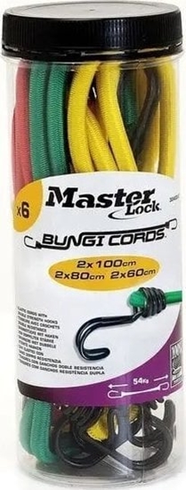 Picture of MasterLock 6x1 Master Lock Bungee Cords Twin Wire 3040EURDAT