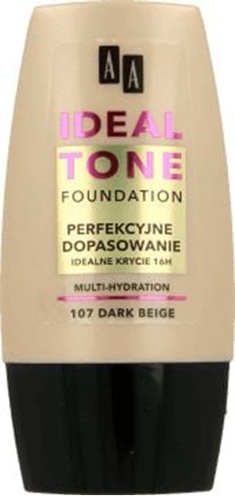 Picture of AA Make Up Ideal Tone Podkad "Perfekcyjne Dopasowanie" nr 107 Dark Beige 30ml