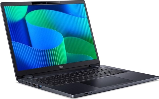 Picture of Acer TravelMate P4 TMP414-53-G2-TCO Intel Core 5 120U Laptop 35,6 cm (14") WUXGA 16 GB DDR5-SDRAM 512 GB SSD Wi-Fi 6E (802.11ax) Windows 11 Pro Niebieski
