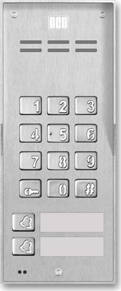 Изображение ACO ACO FAM-P-2NPZSACC NT panel natynkowy 2-rodzinny czyt. brel. zamek szyfr.