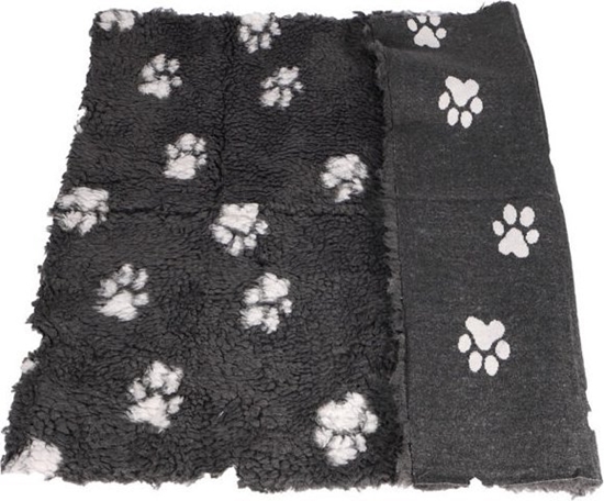Picture of Active Canis Vetbed Medium, grey with paws