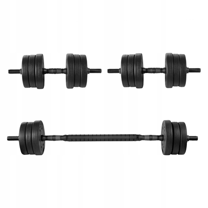 Attēls no Spokey Hantle Pondus bitumiczne 2 x 10 kg Czarne