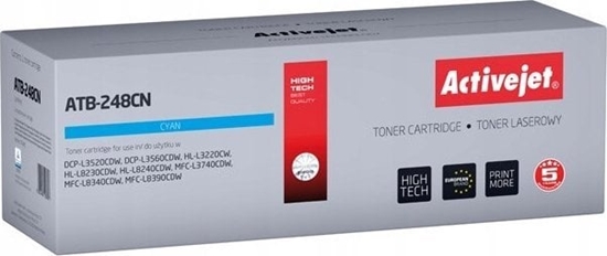 Изображение Activejet ATB-248CN Toner (zamiennik Brother TN248C; Supreme; 1000 stron; niebieski)