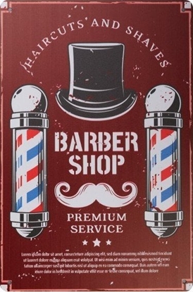 Изображение Activeshop TABLICA OZDOBNA BARBER B030